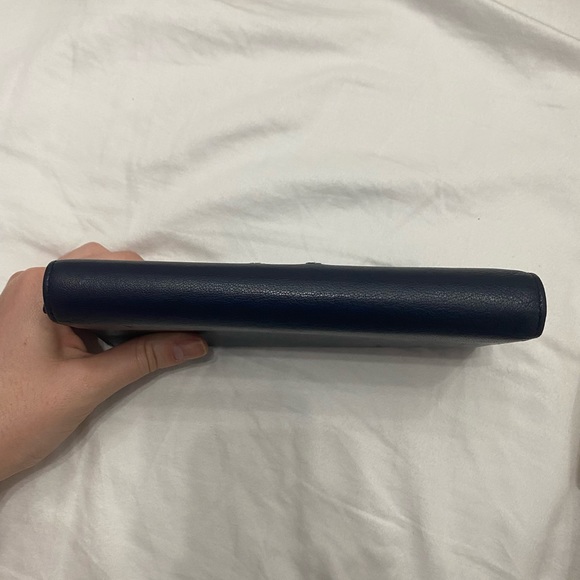 Saint Laurent YSL flap wallet in Navy 100% authentic - Picture 3 of 10